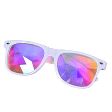 Load image into Gallery viewer, White Frame Wayfarer Kaleidoscope Glasses 🔮 (X Range)