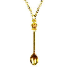 Load image into Gallery viewer, Royal Crown Spoon Chain Necklace - Gold