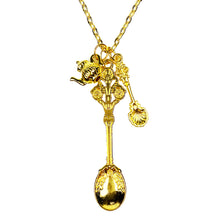 Load image into Gallery viewer, The Royal Spoon &amp; Tepot with Mini Sugar Spoon - Gold