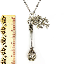 Load image into Gallery viewer, Sophisticated Decadence Spoon with Money Tree 🤑🌲 Chain Necklace - Silver