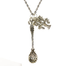 Load image into Gallery viewer, Sophisticated Decadence Spoon with Money Tree 🤑🌲 Chain Necklace - Silver