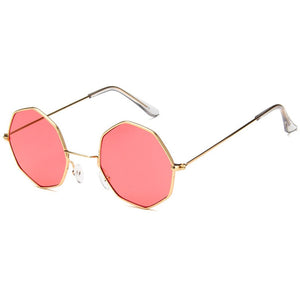 Smooth Operator - Vintage Party Sunglasses - Gold Frame + Black Lenses