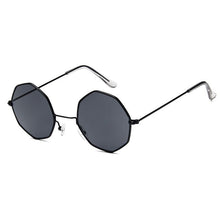 Load image into Gallery viewer, Smooth Operator - Vintage Party Sunglasses - Black Frame + Black Lenses