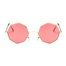 Load image into Gallery viewer, Smooth Operator - Vintage Party Sunglasses - Gold Frame + Peach Lenses