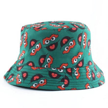 Load image into Gallery viewer, Oscar The Grouch 2nd Edition Bucket Hat - Green &amp; Red