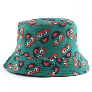 Oscar The Grouch 2nd Edition Bucket Hat - Green & Red