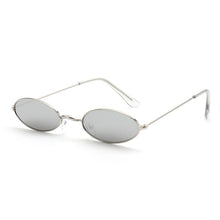 Load image into Gallery viewer, Old Skl Cat Eye Rave Shades Glasses 😎 - Silver &amp; Silver