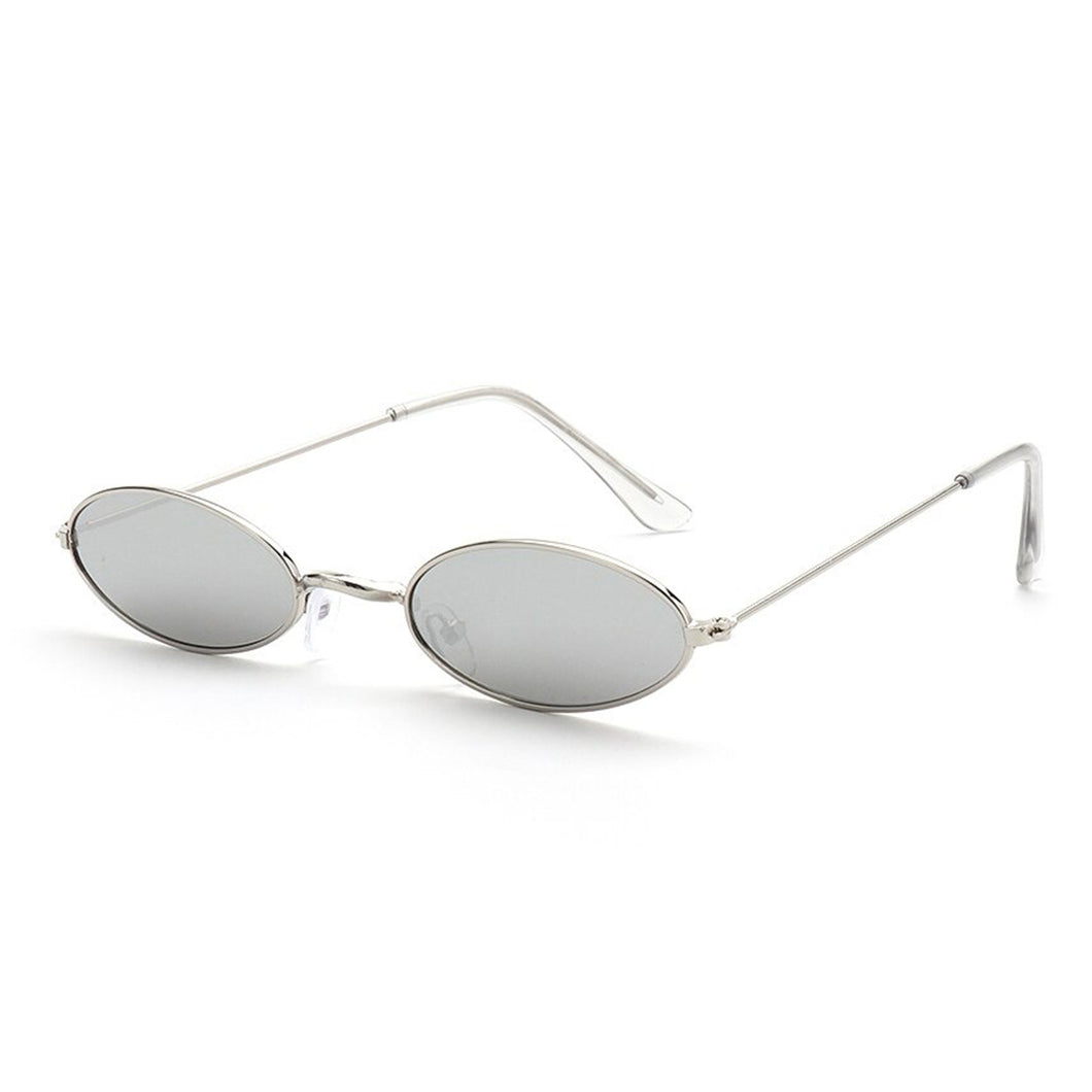 Old Skl Cat Eye Rave Shades Glasses 😎 - Silver & Silver