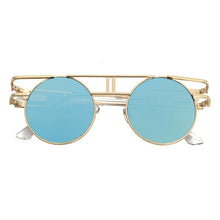Load image into Gallery viewer, Don Dapper 😎 – Sunglasses – Gold &amp; Blue