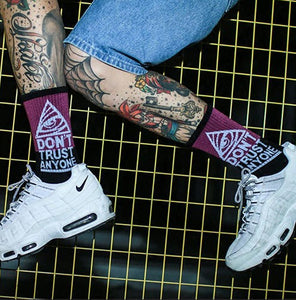 Don't Trust Anyone Socks 🔺👁️ - All Colours (2)