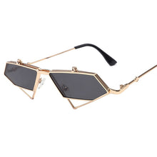 Load image into Gallery viewer, King of Diamonds 👑 – Flip Up Sunglasses – Gold &amp; Black