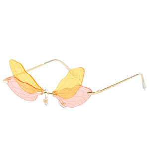 Dragon-Fly 🧚‍♀️ – Women’s Sunglasses – Gold & Yellow, Pink