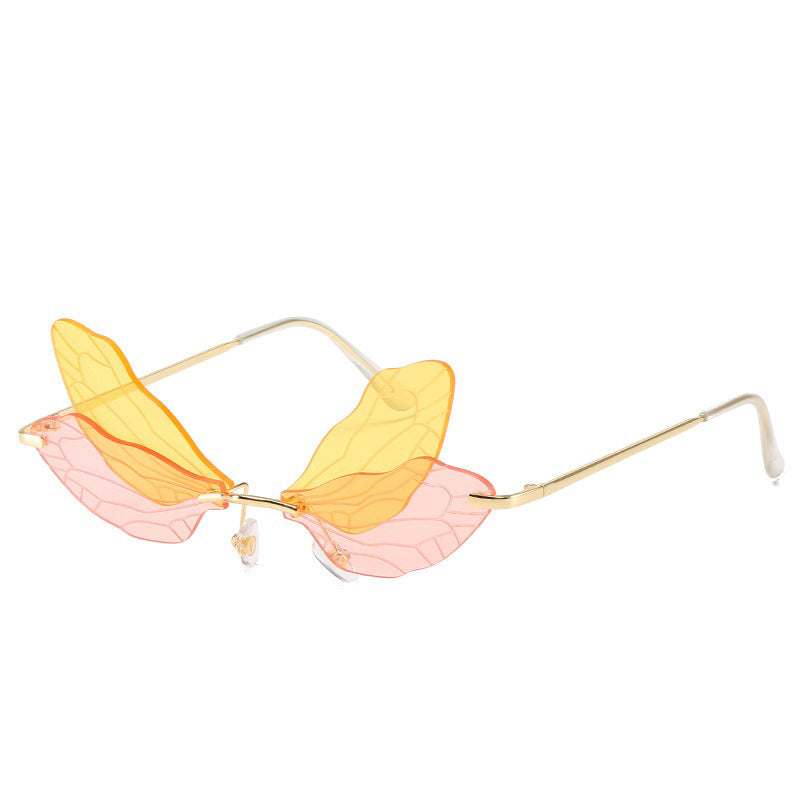 Dragon-Fly 🧚‍♀️ – Women’s Sunglasses – Gold & Yellow, Pink