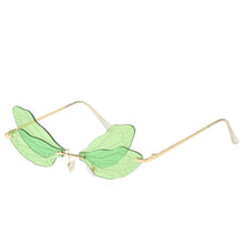 Load image into Gallery viewer, Dragon-Fly 🧚‍♀️ – Women’s Sunglasses – Gold &amp; Green