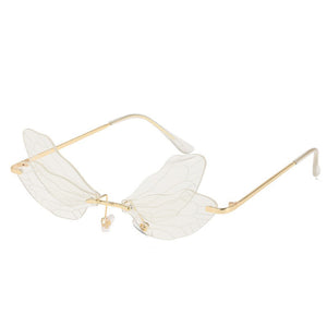 Dragon-Fly 🧚‍♀️ – Women’s Sunglasses – Gold & White