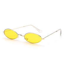 Load image into Gallery viewer, Old Skl Cat Eye Rave Shades Glasses 😎 - Yellow &amp; Gold